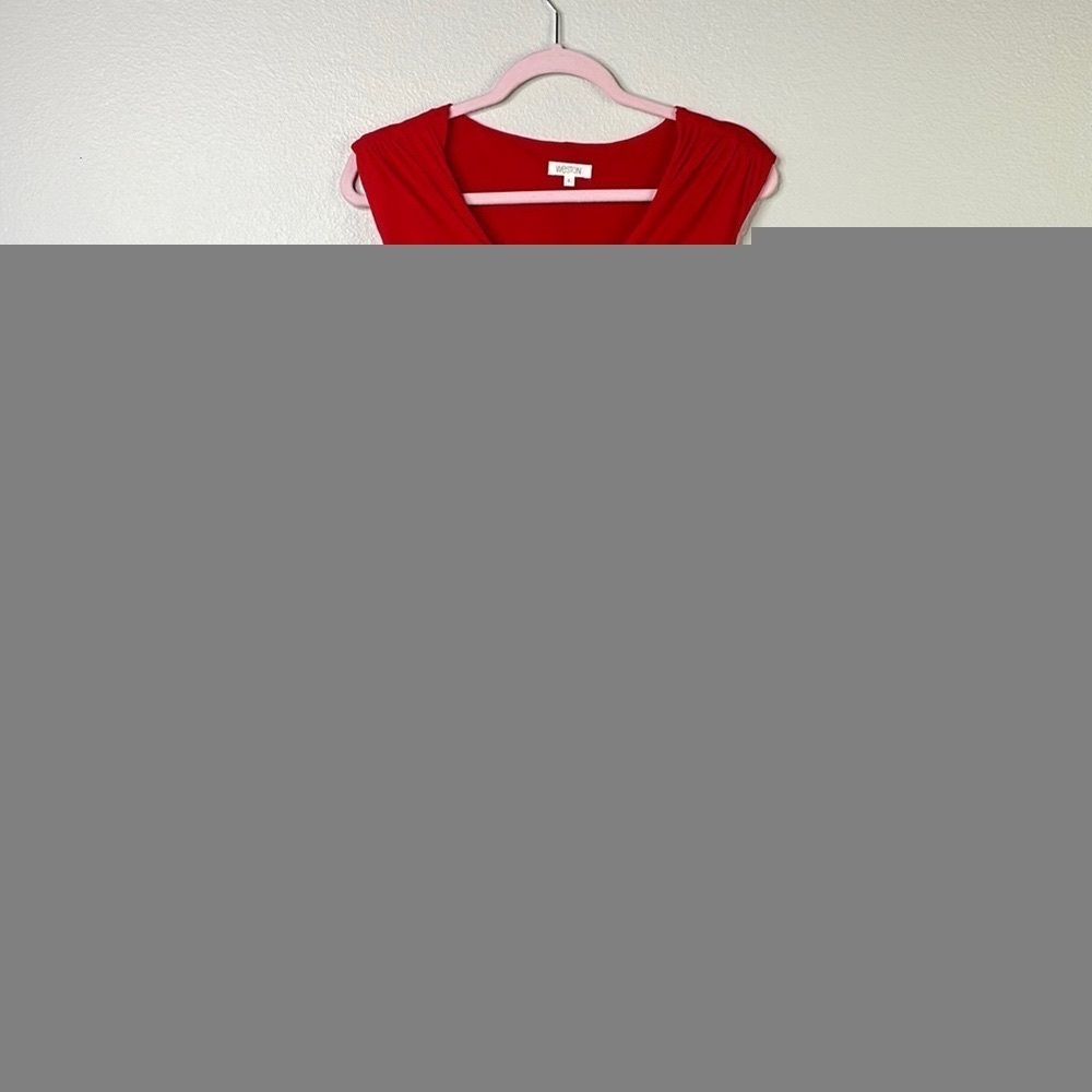 Weston red evening midi dress size s